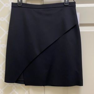 Worth Cutaway Design Black Skirt